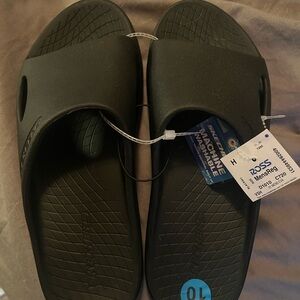 Skechers Men's Black Slide Sandals